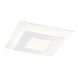 Offset LED 15 inch Textured White Surface Mount Ceiling Light