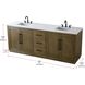 Chase 84 X 34 inch Hazel Oak Bathroom Vanity Cabinet