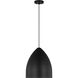 Drew & Jonathan Scott Huron 1 Light 13 inch Midnight Black Pendant Ceiling Light