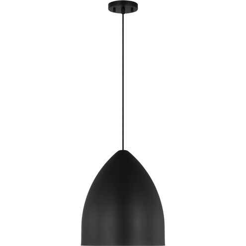 Drew & Jonathan Scott Huron 1 Light 13 inch Midnight Black Pendant Ceiling Light