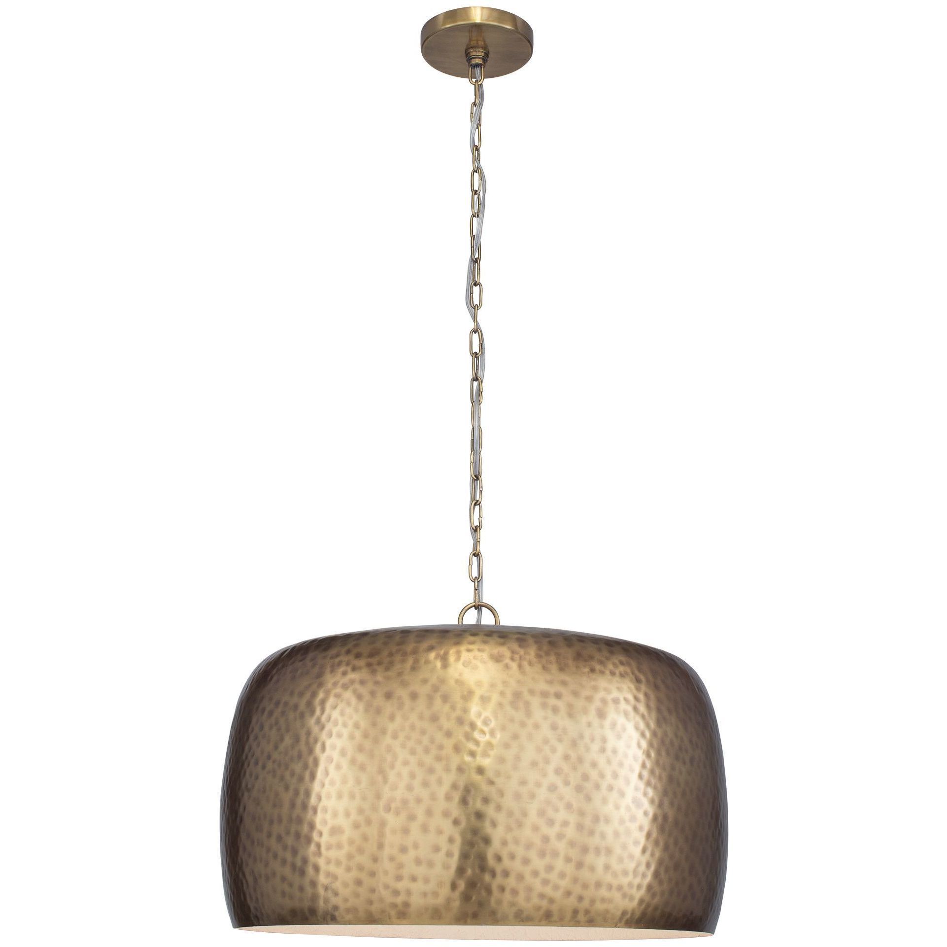 Lemont 1 Light 24 inch Antique Brass Pendant Ceiling Light