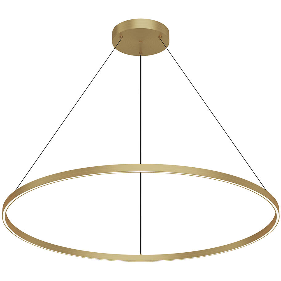 Cerchio LED 47.25 inch Brushed Gold Pendant Ceiling Light