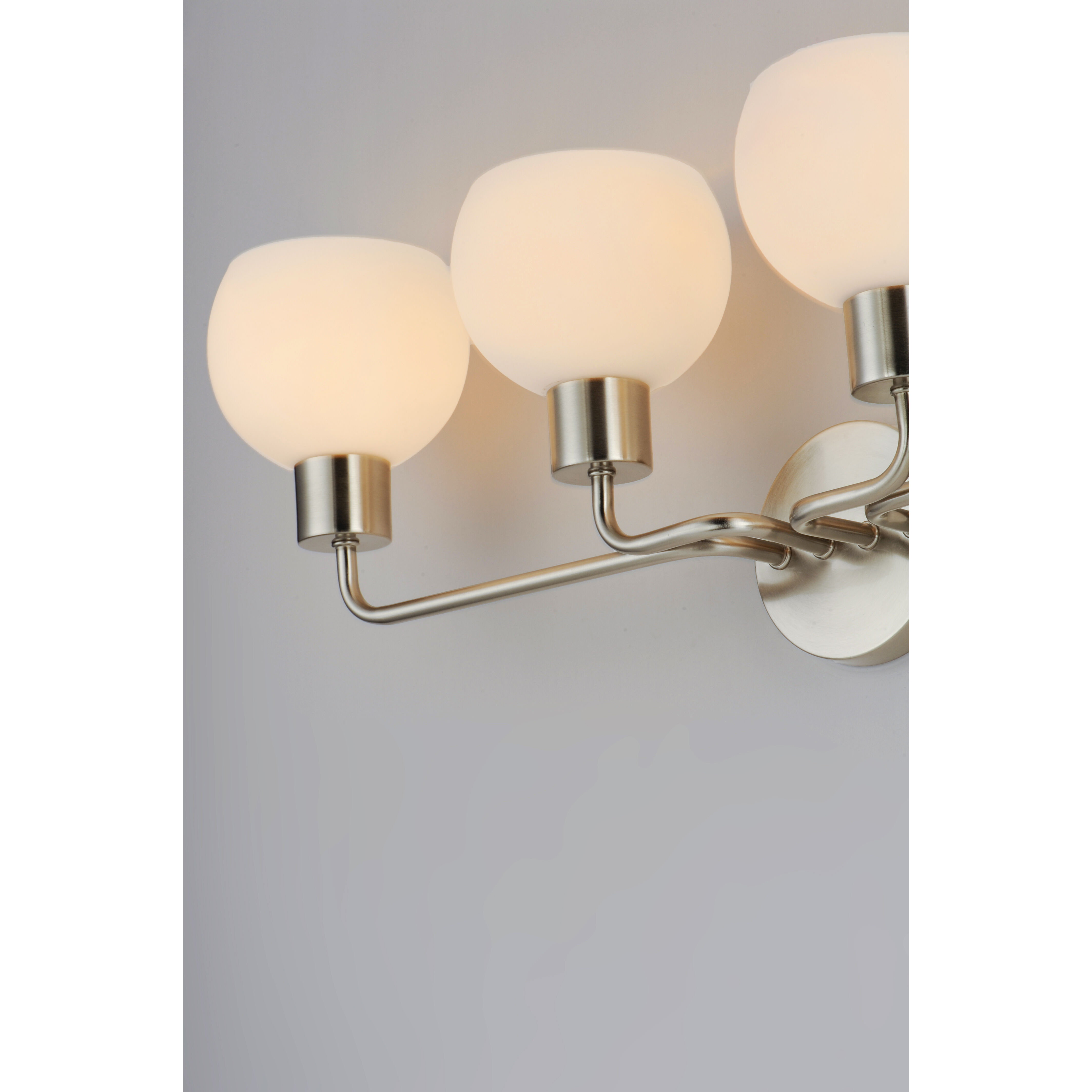 Coraline 4 Light 30 inch Satin Nickel Bath Vanity Wall Light