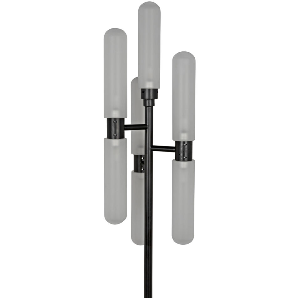 Dominique 68 inch 25.00 watt Matte Black Floor Lamp Portable Light