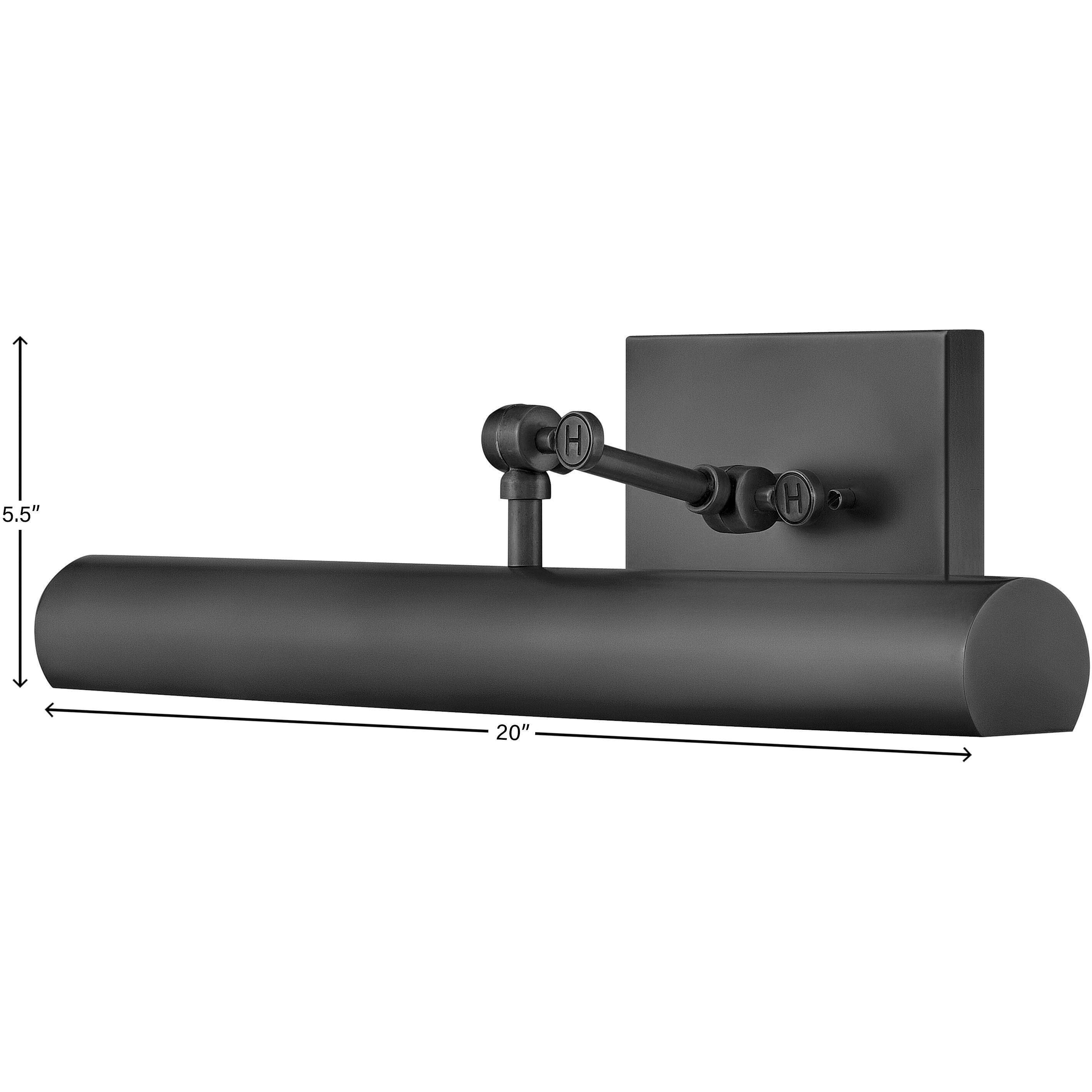 Stokes 20 inch Black Indoor Wall Sconce Wall Light