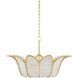 Bebe 3 Light 27 inch Contemporary Gold Leaf/Clear Chandelier Ceiling Light