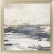 Abstract Blue and Beige and White and Brown Framed Art