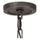 Lanesnoro 5 Light 24 inch Distressed Weathered Oak and Slated Grey Metal Chandelier Ceiling Light