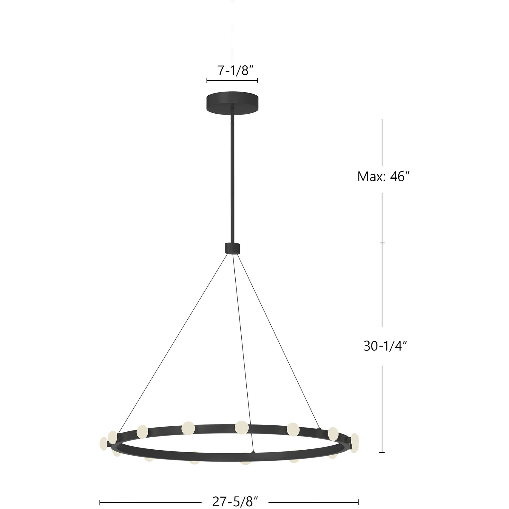Rezz Pendant Ceiling Light in Brushed Nickel
