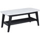 Birchwood 42 X 18 inch Faux White Coffee Table