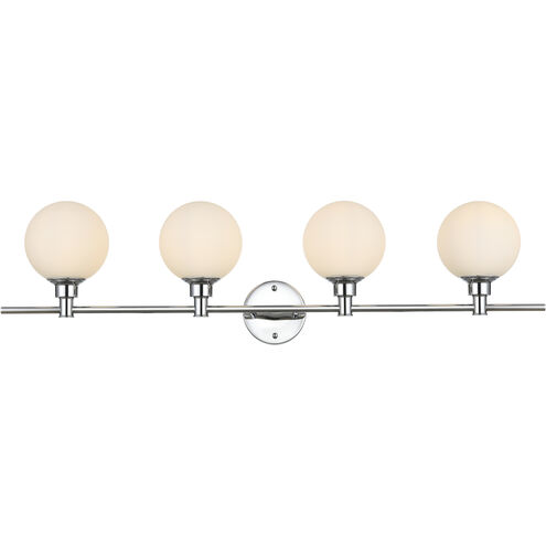 Cordelia 4 Light 38 inch Chrome Bath Sconce Wall Light