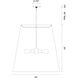 Calor 3 Light 30 inch Gray Linen withgold Parchmen and Urban Bronze Pendant Ceiling Light
