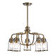 Lawrenceville 5 Light 24 inch Antique Brass Dinette Chandelier Ceiling Light