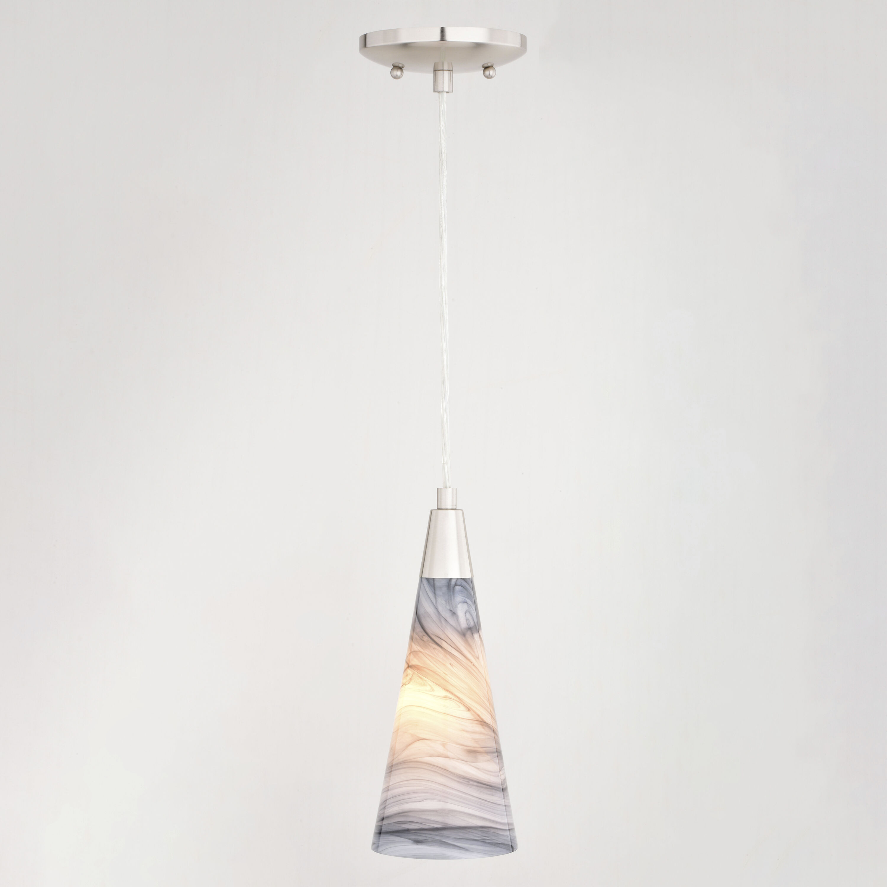 Milano LED 4.25 inch Satin Nickel Mini Pendant Ceiling Light