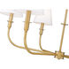 Tova 6 Light 36.5 inch Rubbed Brass Chandelier Ceiling Light
