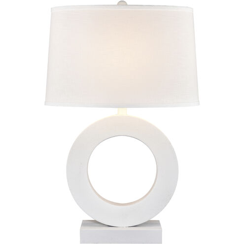 Around the Edge 32 inch 150 watt Dry White Table Lamp Portable Light