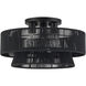 Florell 3 Light 18 inch Black Semi Flush Mount Ceiling Light, Large