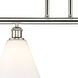 Ballston Ballston Cone LED 48 inch Polished Nickel Island Light Ceiling Light in Matte White Glass