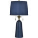 Poly 31.5 inch 60 watt Latilly Blue Table Lamp Portable Light