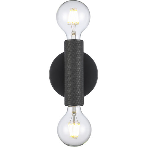 Auburn 2 Light 5 inch Black Wall Sconce Wall Light