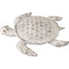 Aly Whitewash with Wood Tone Dimensional Wall Art, Turtle