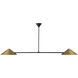 Alora Mood Ashford 2 Light 57.5 inch Brushed Gold Linear Pendant Ceiling Light