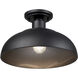 Yep Levitt 1 Light 8.25 inch Natural Black Outdoor Ceiling