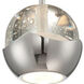 Draplin LED 4.75 inch Chrome Pendant Ceiling Light