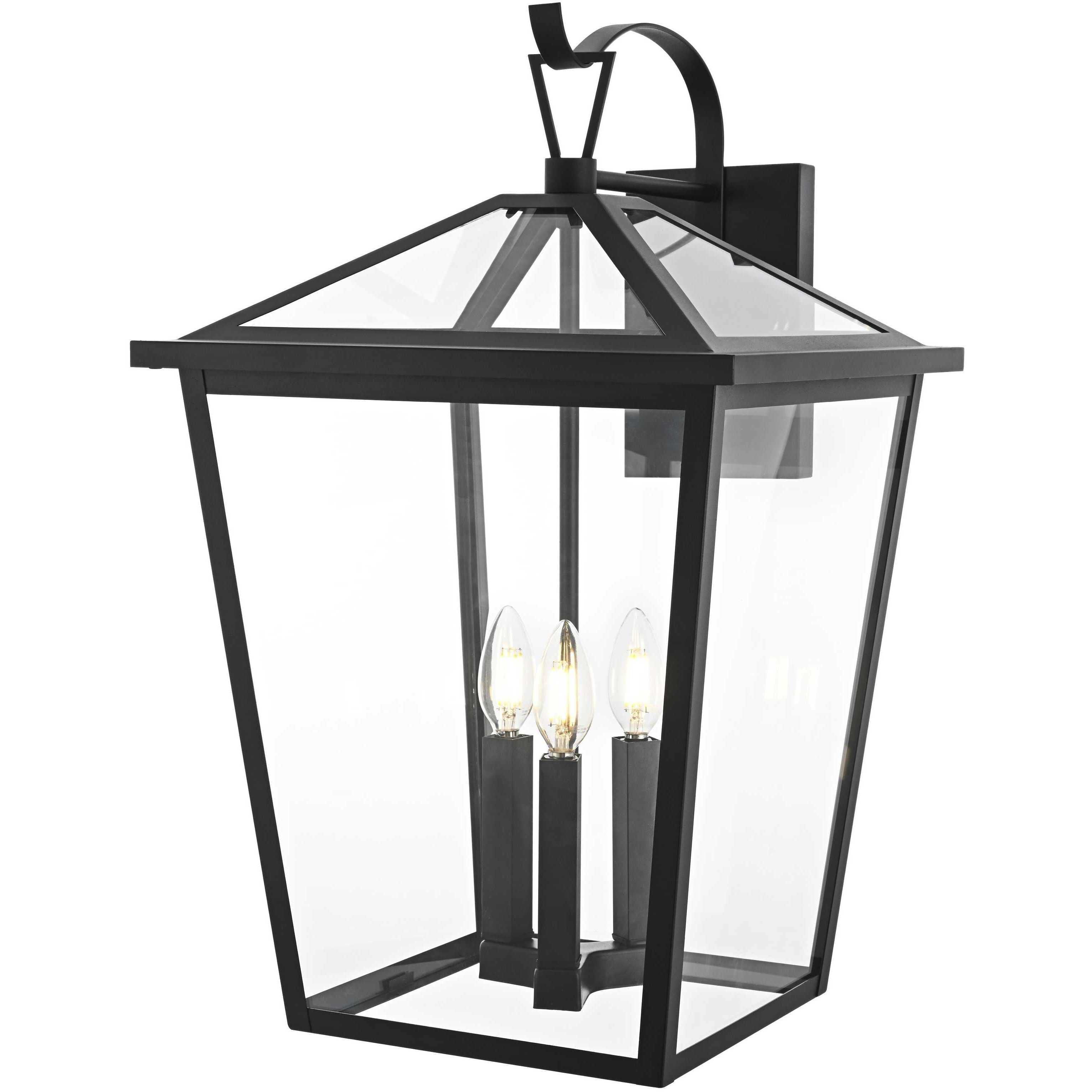 Oxford 3 Light 23 inch Black Outdoor Wall Sconce