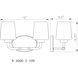 Capra 2 Light 15 inch Warm Brass Bathroom Vanity Light Wall Light, Essentials
