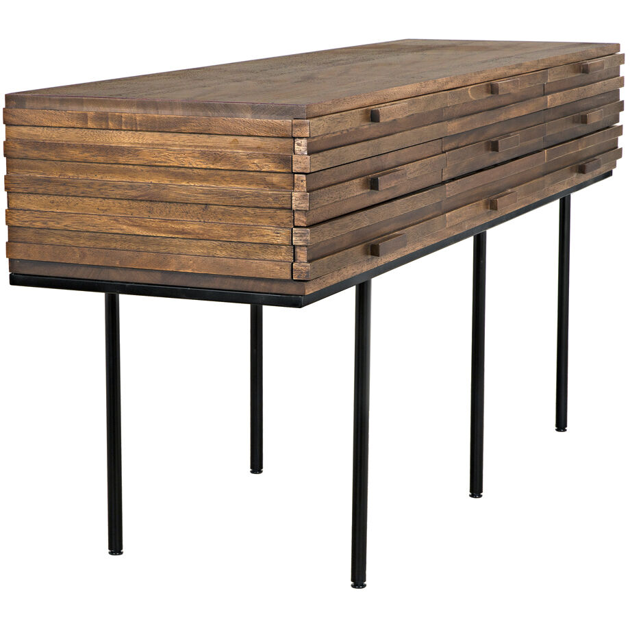 Zodiac 73 X 20.5 inch Dark Walnut Sideboard