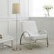 Thomas O'Brien Bryant 44 inch 150 watt Polished Nickel Floor Lamp Portable Light in Natural Paper
