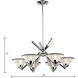 Refraction LED 26 inch Polished Chrome Chandelier Ceiling Light