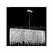 Continental Fashion 6 Light 6 inch Silver Crystal Chandelier Ceiling Light