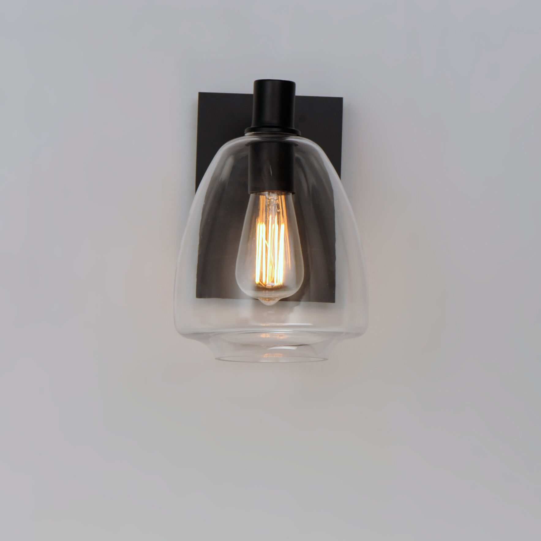 Babylon 1 Light 7 inch Black Wall Sconce Wall Light