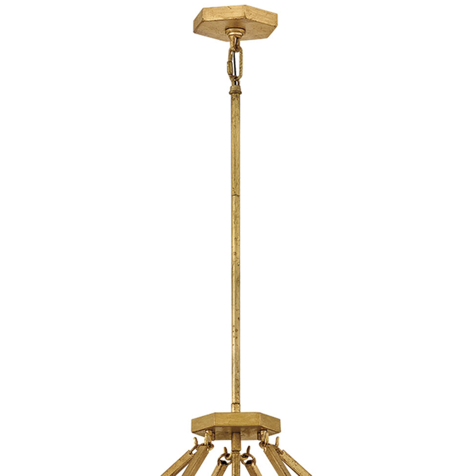 Lisa McDennon Sura 5 Light 26 inch Distressed Brass Chandelier Ceiling Light, Multi Tier