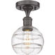 Edison Rochester 1 Light 5.88 inch Oil Rubbed Bronze Semi-Flush Mount Ceiling Light in Clear Glass