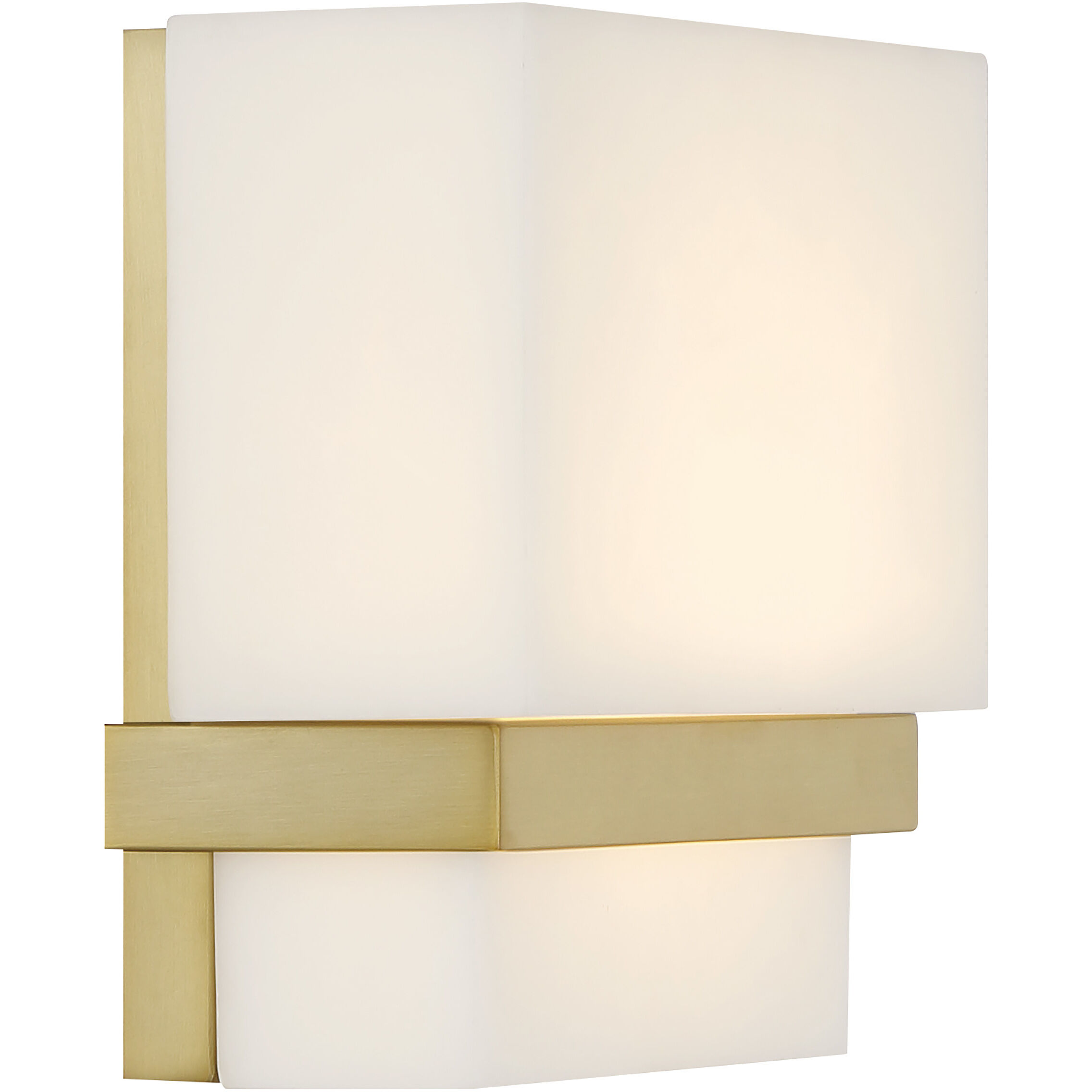 Arzon LED 3.75 inch Soft Brass Wall Sconce Wall Light