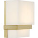 Arzon LED 3.75 inch Soft Brass Wall Sconce Wall Light