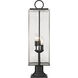 Sana 3 Light 28.5 inch Black Outdoor Pier Mounted Fixture