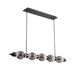 Avra Linear Pendant Ceiling Light in Black