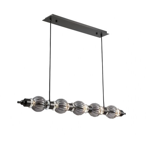 Avra Linear Pendant Ceiling Light in Black
