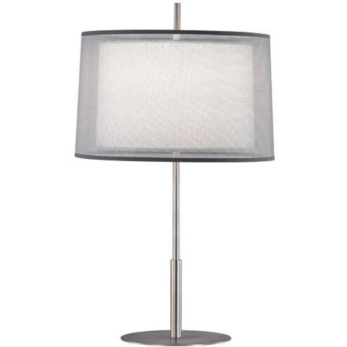 Saturnia 30 inch 150.00 watt Stainless Steel Table Lamp Portable Light