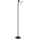 Swivel 71.5 inch 100 watt Steel Floor Lamp Portable Light in Brushed Steel