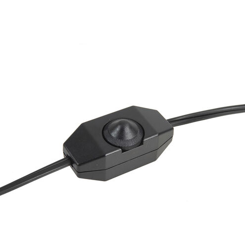 Torque 24 inch 40 watt Satin Nickel and Espresso Table Lamp Portable Light