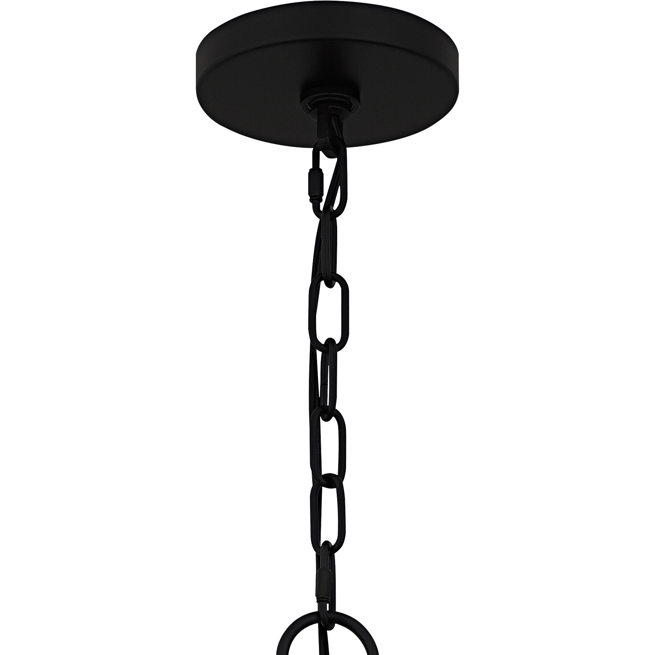 Lockery 5 Light 26.5 inch Matte Black Chandelier Ceiling Light