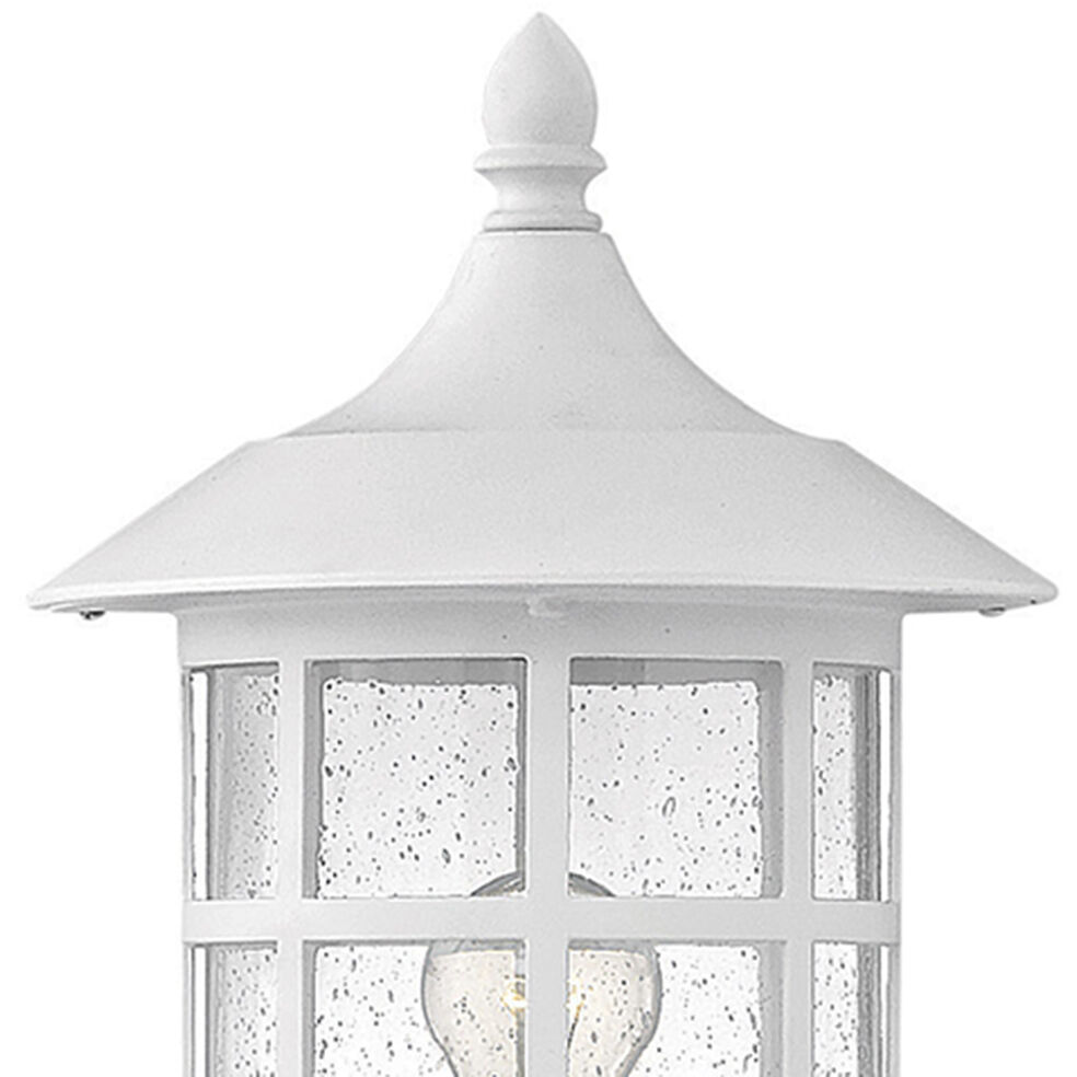 Freeport Coastal Elements 1 Light 20.5 inch Textured White Outdoor Post Mount Lantern in Non-LED