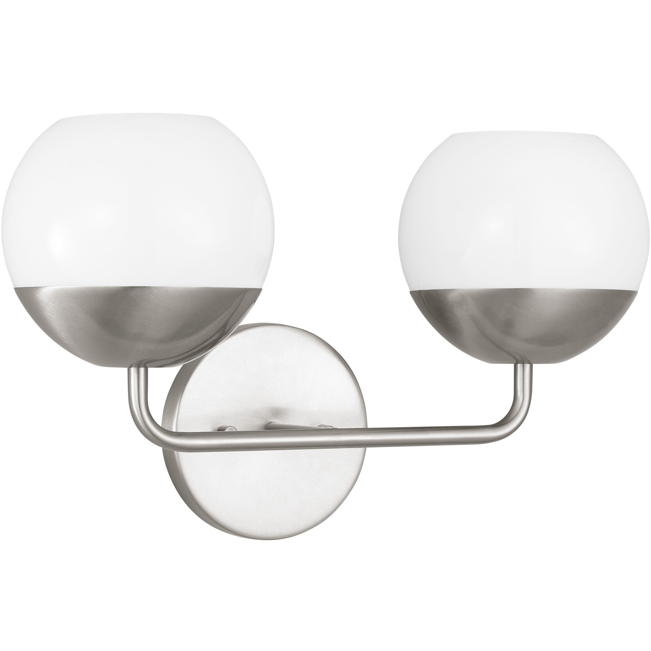 Alvin 2 Light 16.5 inch Brushed Nickel Bath Vanity Wall Light