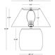 Jennifer 20.25 inch 150.00 watt Rustic Brown Table Lamp Portable Light