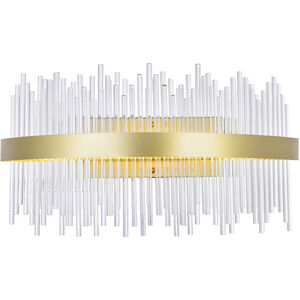 Genevieve LED 32 inch Medallion Gold Wall Light